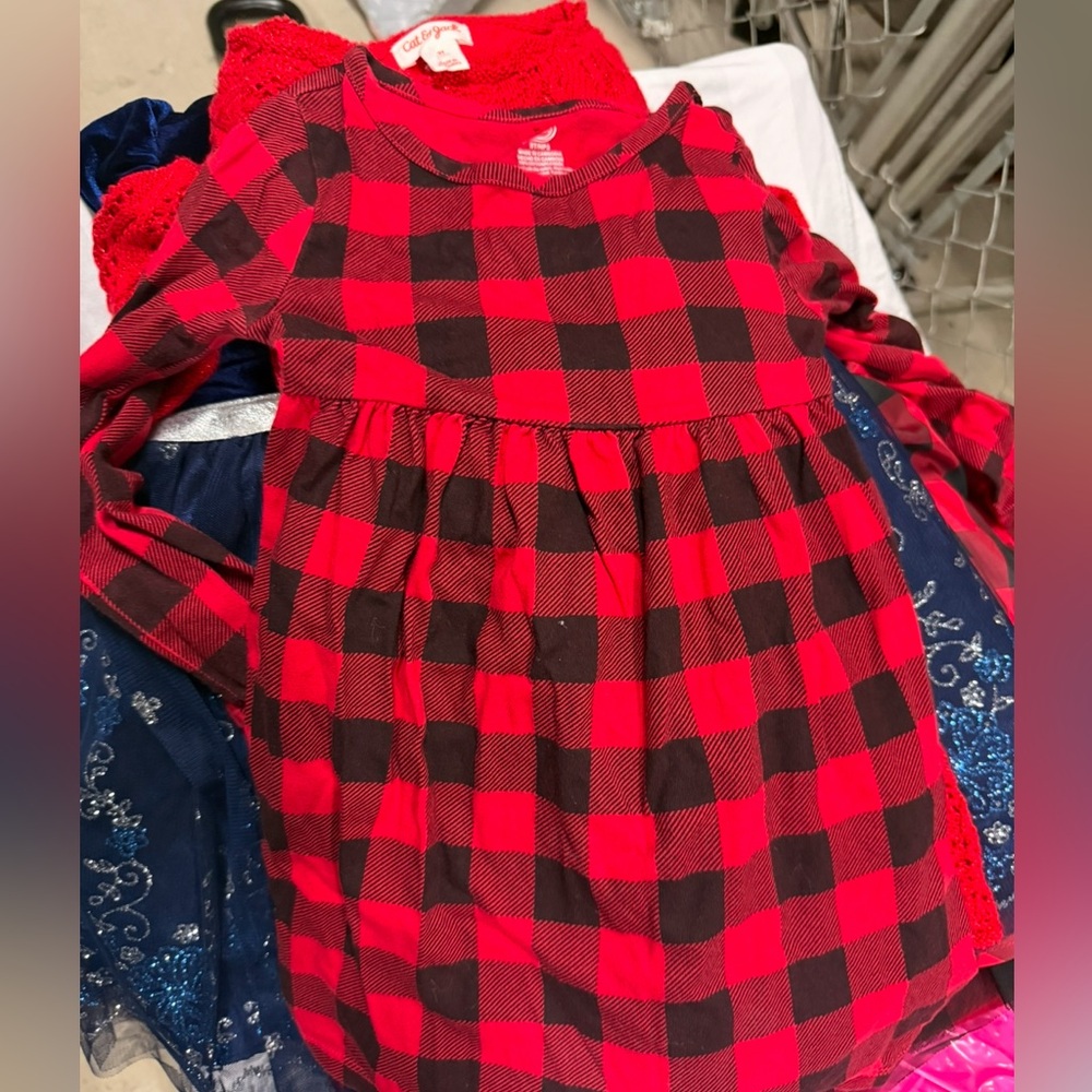 Red checkered dress 3T holiday Christmas dress